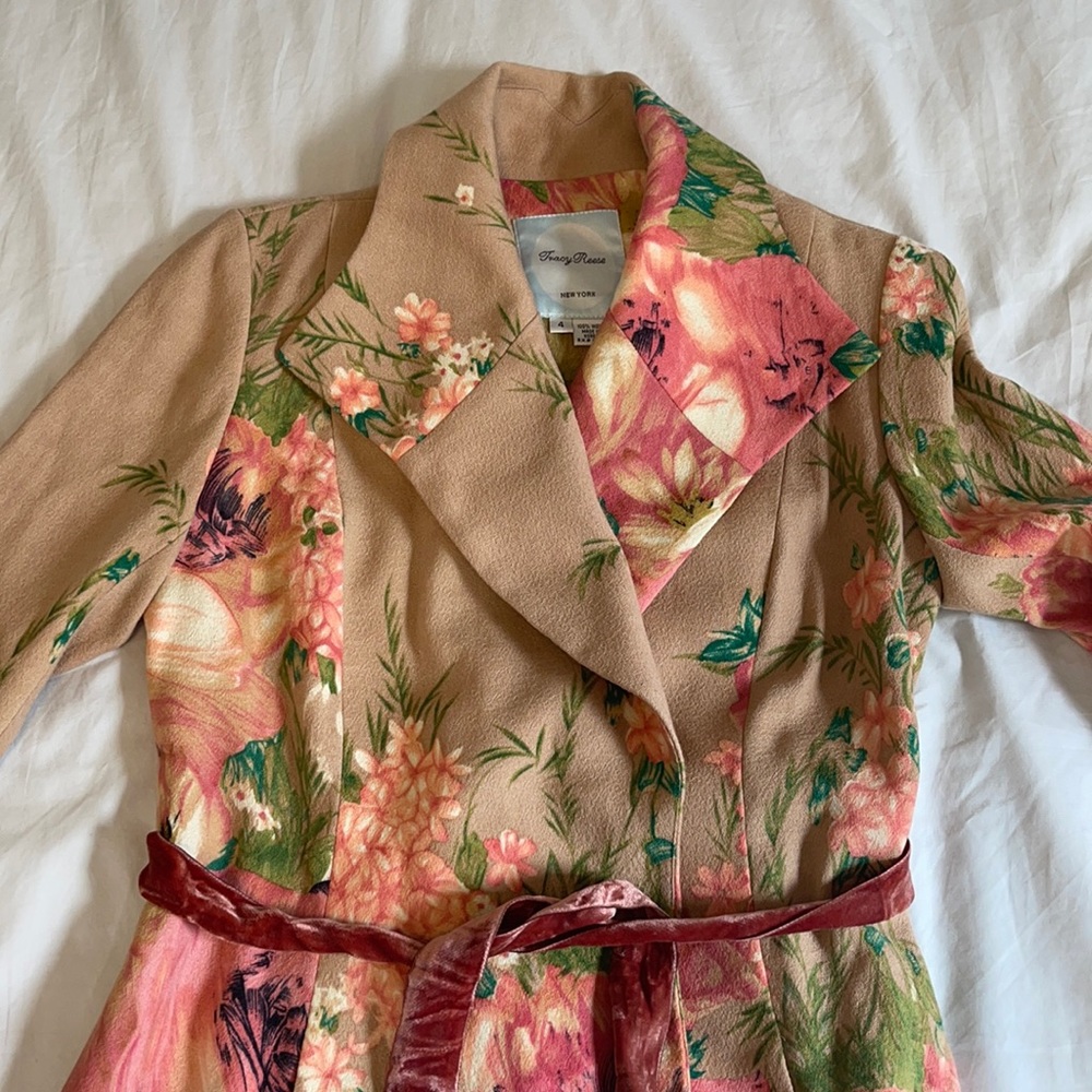 Tracy Reese floral coat